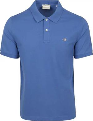 Gant Shield Piqué Poloshirt Kobaltblau - Größe 3XL