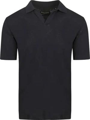 Marc O'Polo Poloshirt Riva Linen Blend Navy - Größe M