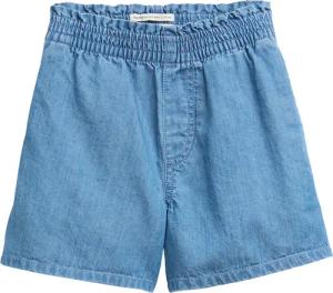 TOM TAILOR Mädchen Jeans Shorts mit elastischem Bund, blau, Uni, Gr. 98