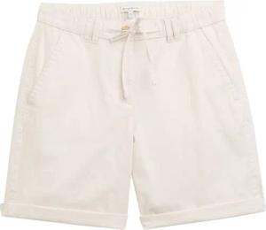 TOM TAILOR Damen Chino Bermuda Shorts mit Kordelzug, braun, Gemustert, Gr. 44