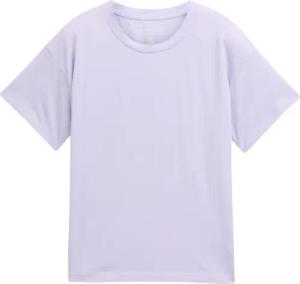 TOM TAILOR Mädchen Oversize T-Shirt mit Print, lila, Uni, Gr. 128