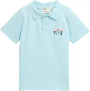 TOM TAILOR Jungen Piqué Poloshirt, blau, Uni, Gr. 116/122