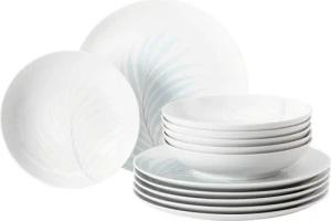 Seltmann Weiden Tafelservice "Geschirr-Set, 12 Teile, Liberty Mediterranean", (Set, 12 tlg., 6x Speiseteller rund 27,5 cm, 6x Suppenteller rund 21 cm), Geschirr, Teller Set, Made in Germany, 12 Teile, für 6 Personen