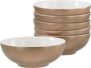 CreaTable Müslischale "Golden Days, Schale 6-tlg", 6 tlg., aus Steinzeug, Goldfarbene Spezialglasur