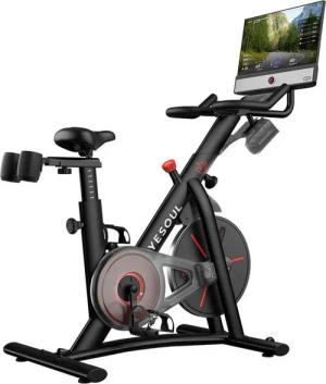 yesoul Speedbike G1M Plus & MAX (App mit VoD Trainingskursen), 1080P FHD, 4×30W Lautsprecher, Kinomap&Zwift, Heimtrainer