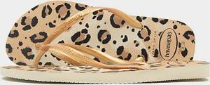 Havaianas Slim Animal Print Flip Flops Damen Grau - Damen, Beige