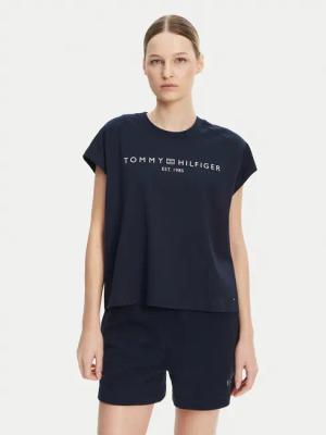Tommy Hilfiger T-Shirt WW0WW46113 Dunkelblau Regular Fit