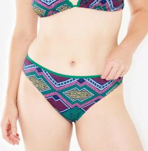 Bikini-Hose Damen Surfen Nina Keyshot Sangria grün
