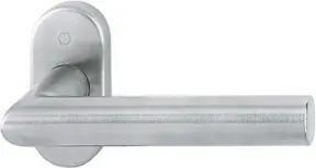 HOPPE FH-Drücker-Halbgarnitur Amsterdam FS-E1400F/55,ov.,VK9 Edelstahl matt