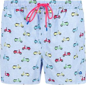 NORTH SAILS Herren Badeshorts blau Gemustert,Gestreift
