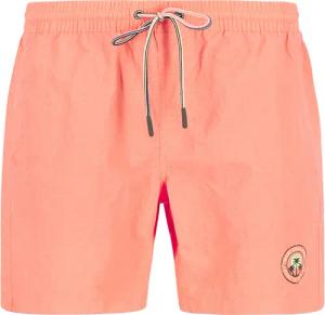 N.Z.A. Herren Badeshorts orange unifarben