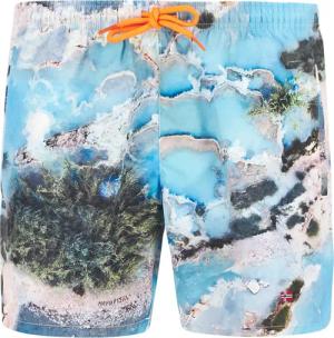 NAPAPIJRI Herren Badeshorts blau,multicolor Mit Prints