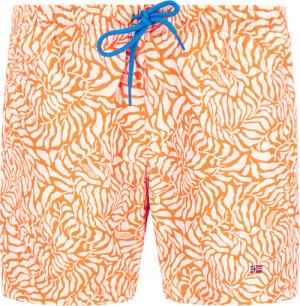 NAPAPIJRI Herren Badeshorts orange Gemustert