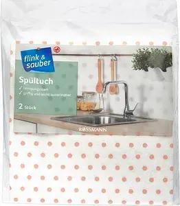 flink & sauber Spültuch Viskose 60 °C waschbar, 2 St.