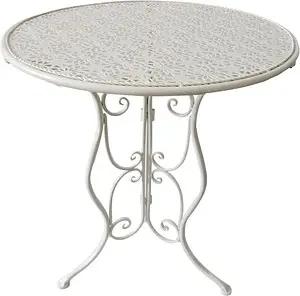 Garden Pleasure Gartentisch LASCAR weiß rund 60,0 x 60,0 x 70,0 cm