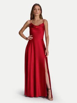 Swing Abendkleid 5AI13600 Rot Slim Fit