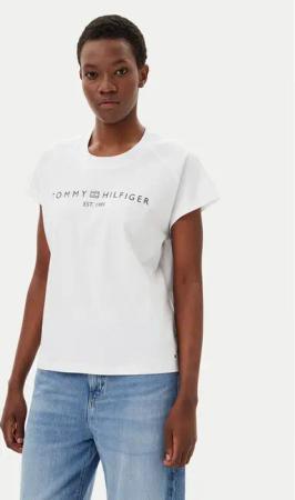 Tommy Hilfiger T-Shirt WW0WW46113 Weiß Regular Fit