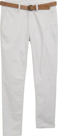 TOM TAILOR Denim Chinohose, (mit Gürtel), leicht vorgewaschen