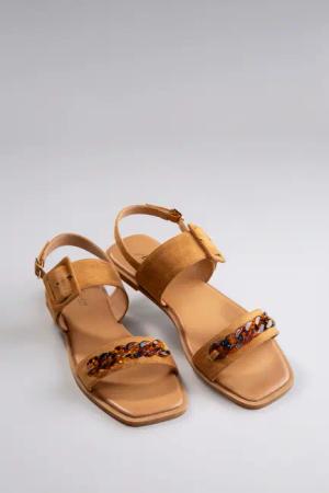 Aniston SHOES Riemchensandale, Sommerschuh, Sandalette, Zierkette - NEUE KOLLEKTION