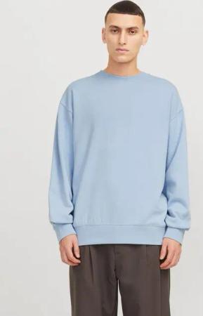 Jack & Jones Sweatshirt JJECHARGE SWEAT CREW NECK NOOS mit Rippbündchen