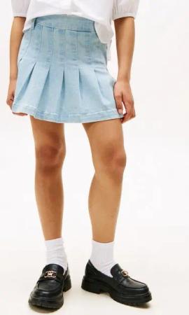 Tommy Hilfiger Jeansrock DENIM PLEATED SKIRT für Kinder bis 16 Jahre, mit Falten