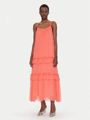 Dixie Sommerkleid A207W018A Korallenfarben Regular Fit