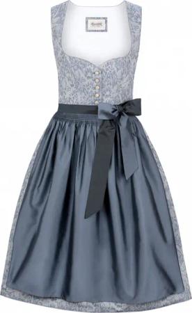 Dirndl Leonie (blau, Gr. 44) von Stockerpoint Heimatgwand für Damen, 100% Baumwolle