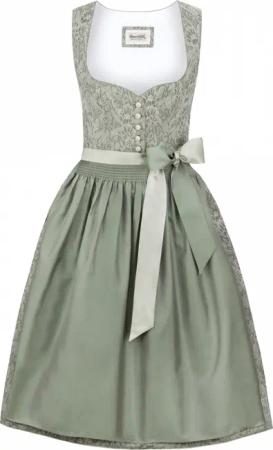 Dirndl Leonie (grün, Gr. 34) von Stockerpoint Heimatgwand für Damen, 100% Baumwolle