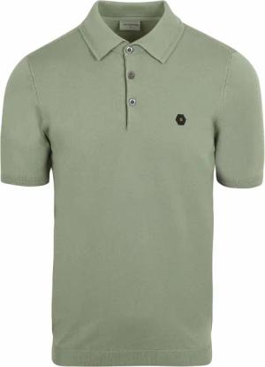 No Excess Knitted Poloshirt Grün - Größe XL