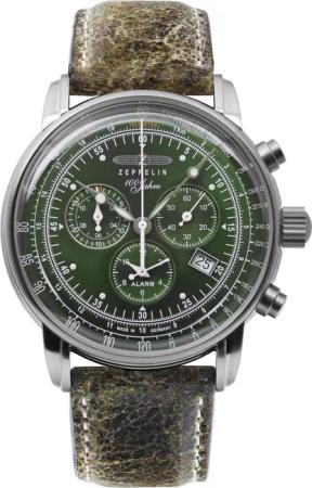 Zeppelin 8680-4 100 Jahre Chronograph Herrenuhr 42mm 5ATM