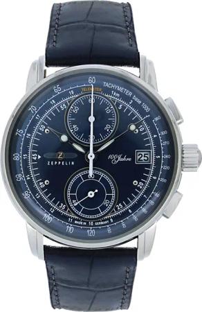 Zeppelin 8670-3 100 Jahre Chronograph Herrenuhr 43mm 5ATM
