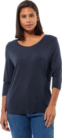 Jack Wolfskin Mola 3|4 T-Shirt Women Halbarm Shirt Damen XS blue night blue