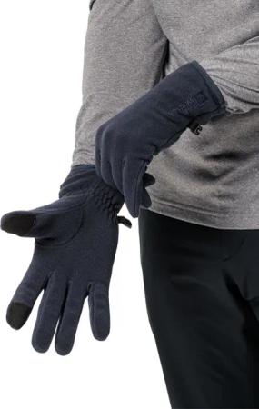 Jack Wolfskin Real Stuff Glove Fleece-Handschuhe XL blue night blue