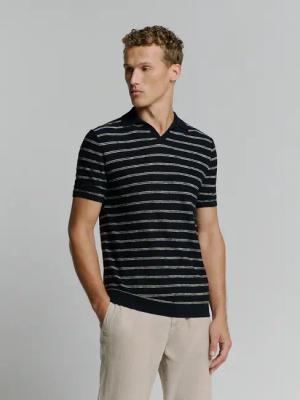NO EXCESS T-Shirt "No Excess Poloshirt mit kurzen Ärmeln"