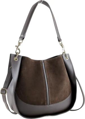 COLLEZIONE ALESSANDRO Schultertasche "Signora", elegant-luxuriöse Wildledertasche