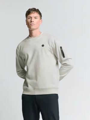 NO EXCESS Sweater "No Excess Rundhalspullover Sweater Crewneck Melange"
