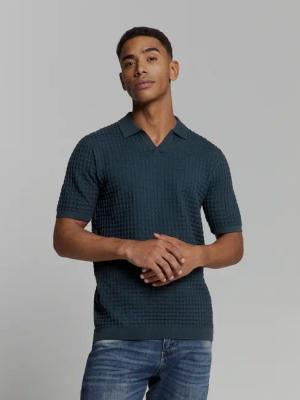 NO EXCESS T-Shirt "No Excess Poloshirt mit kurzen Ärmeln"