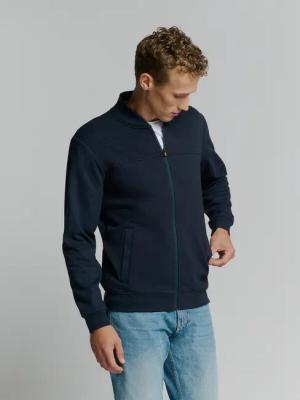 NO EXCESS Sweater "No Excess Jacquard sweatshirt mit Vollreißverschluss"