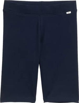 TOM TAILOR Mädchen Basic Radler-Shorts, blau, Uni, Gr. 116/122
