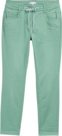 TOM TAILOR Damen Tapered Relaxed Hose, grün, Uni, Gr. 34/28
