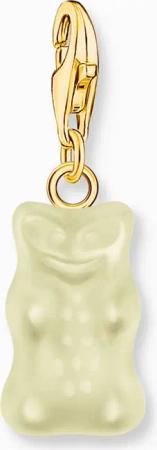 Thomas Sabo Charm - Goldbären-Anhänger in Weiß - 2188-413-14