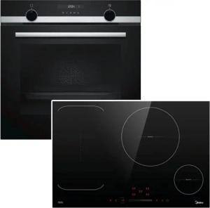 SIEMENS Backofen-Set Kindersicherung + Midea Induktionskochfeld Booster autark 70 cm