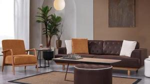 Xlmoebel Wohnzimmer-Set Elegante Wohnzimmermöbel Moderne 3-Sitzer Luxuriöser Einzelsitz, (2tlg.Sofagarnitur (Sofa 3 Sitzer + Sessel), Hergestellt in Europa