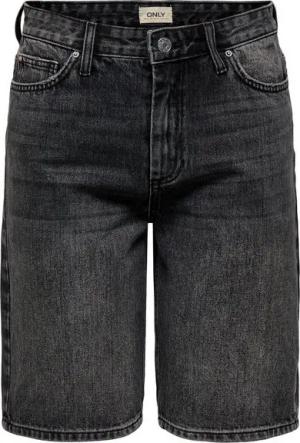 ONLY Jeansshorts Denim-Baumwolle, Reißverschluss, fünf Taschen ONLSONNY HW WIDE DNM SHORTS NOOS