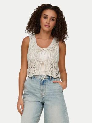 ONLY Top Lizzy 15343882 Beige Regular Fit