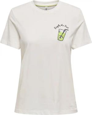 ONLY T-Shirt Kita 15349150 Weiß Regular Fit