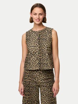 Pieces Top Salume 17158200 Braun Relaxed Fit