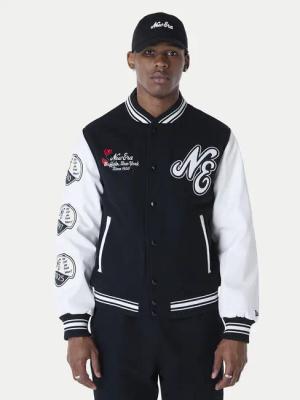 New Era Bomberjacke Essential Black Varsity 60596264 Schwarz Regular Fit