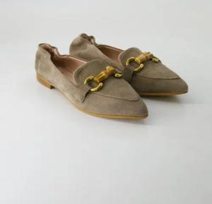 Dirndl & Bua Schuhe - 2082 Veloursleder (Grau, Gr. 37)