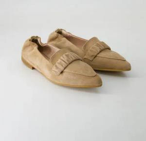 Dirndl & Bua Schuhe - 2061 Veloursleder (Beige, Gr. 39)